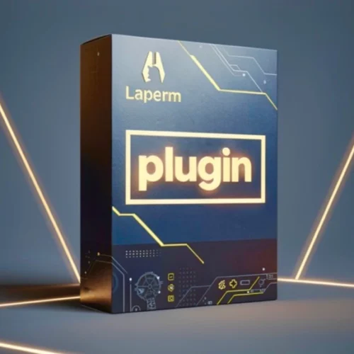 Digital box illustration representing professional WordPress plugins and website enhancement tools by Laperm