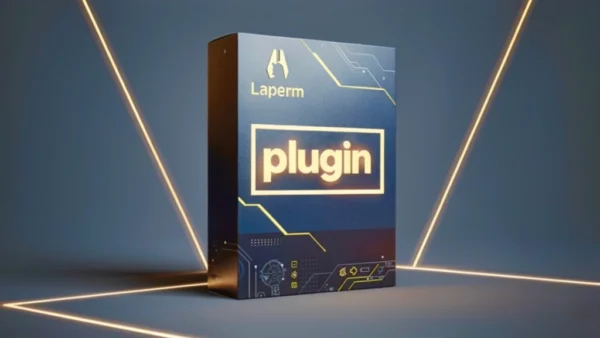 laLaperm Plugins & Extensions – Professional WordPress Utility Tools Digital box illustration representing professional WordPress plugins and website enhancement tools by Laperm