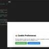 Cookie Consent UI – White Theme HTML Component White theme cookie consent HTML code component for website compliance and user privacy notification