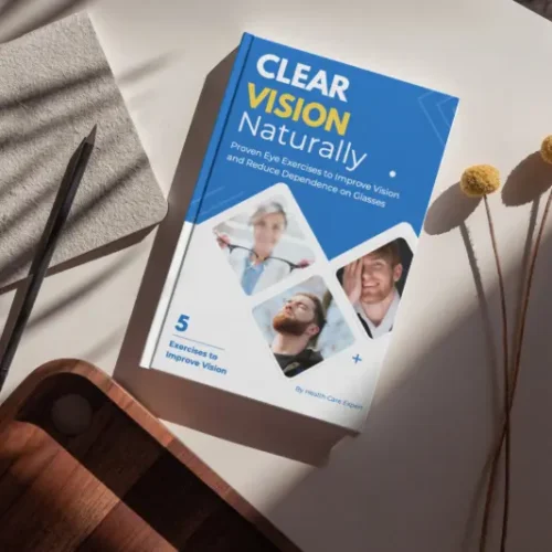 eBook cover for Clear Vision Naturally focused on eye health exercises and natural vision improvement techniques