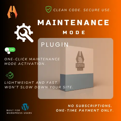 WordPress maintenance mode plugin interface used to manage temporary website downtime and updates professionally